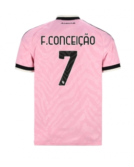 Juventus Francisco Conceicao #7 Maglia Gara Trasferta Repliche 2026-27 Maniche Corte Juventus Francisco Conceicao #7 Maglia Gara Trasferta Repliche 2026-27 Maniche Corte